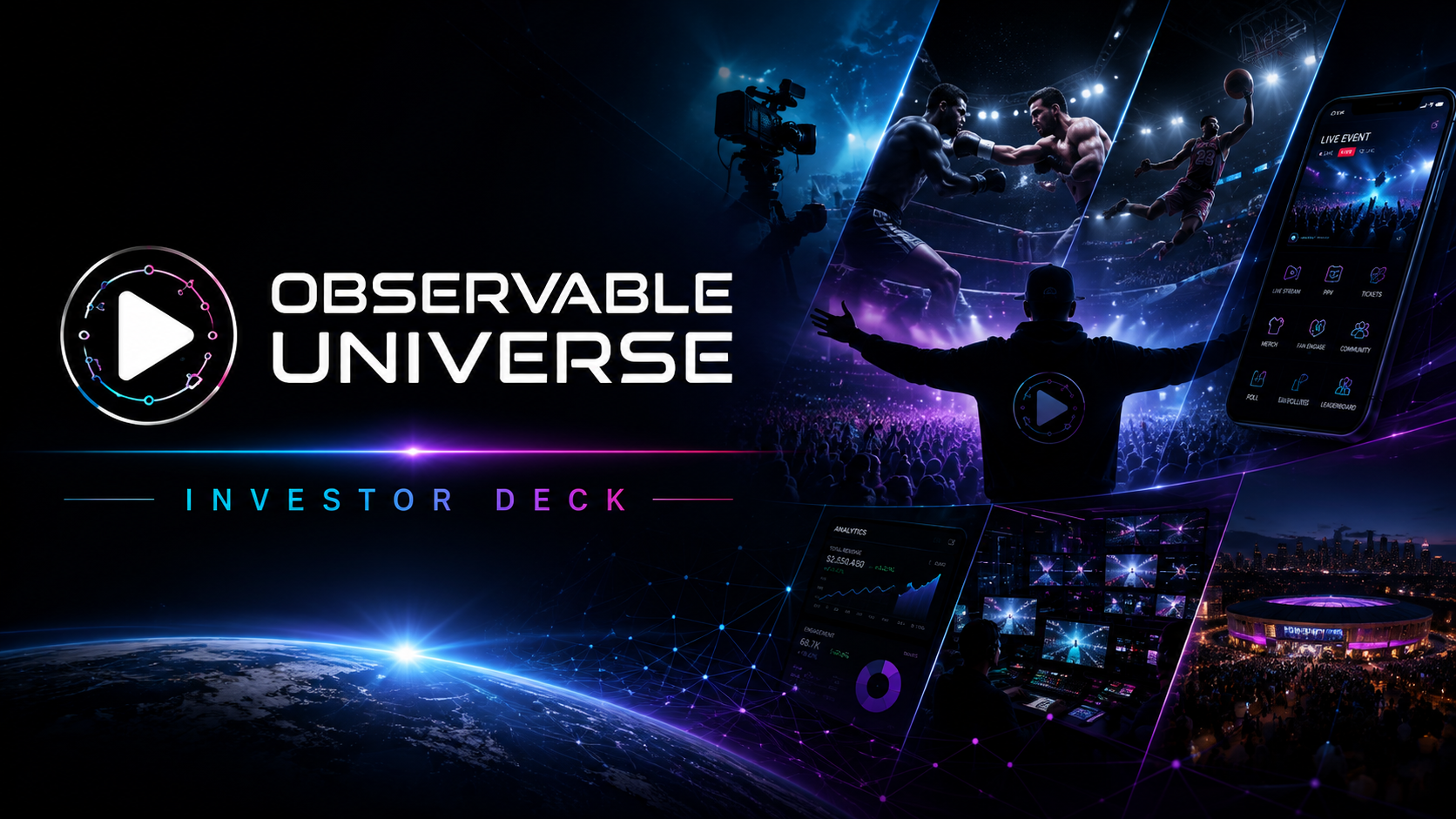 Observable Universe live events, sports, and streaming platform